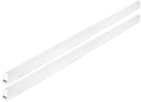 NCC-Licht 2 x LED Unterbauleuchte Lightbar Connect Linex 86cm Weiß IP20 15W 1650lm Warmweiß 3000K mit Schalter