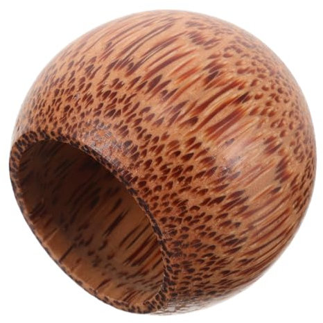 OUNONA Verre à Vin Bois Rond Tasse Multifonction Bois Naturel Pour Thé Vin Et Eau Gobelet Élégant Compatible Usage Quotidien Et Événements