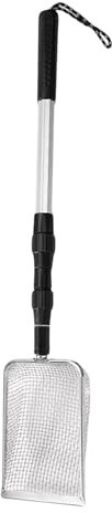 Tamis à dents de requin pour plage | Scoop de tamisage de sable longue poignée pour coquillages et dents - La plage en métal réglable trouve pelle, farine de chasse fossile, palett