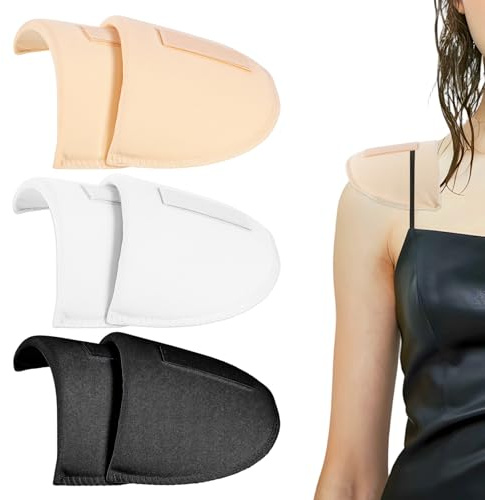 3 Paar Schulterpolster für Damen-Kleidung, rutschfest, abnehmbar, Hombreras Para Ropa Mujer, kein Nähen erforderlich, atmungsaktiv, eingesetzt, hoch niedrig, Schwamm-Pad, Herren, Blazer, Kleidung