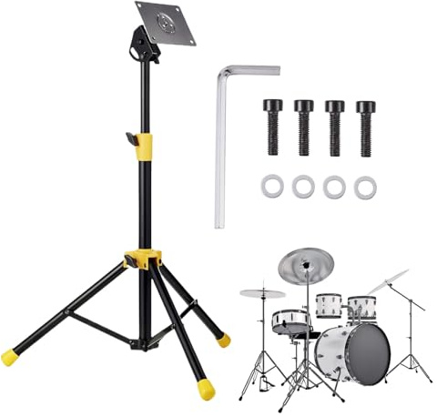 Snare-Ständer Trommelzubehör-Rackhalter | Kompakter Drum-Pad-Ständer höhenverstellbar Leises Übungspad-Zubehör für Studio Live Schreibtisch Bühne Zuhause