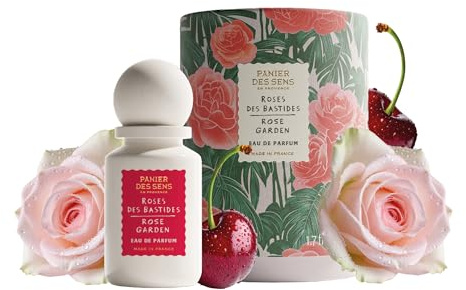 Panier des Sens - Eau De Parfum Damen Roses Des Bastides - Intensiver Rosenduft - Parfüm Frauen - 50ml - Elegantes Geschenk Für Frauen - Perfume Women | Langanhaltendes veganes Parfüm | französischer Rosenduft | hergestellt in Grasse | Centifolia Rose, Oud & Patchouli