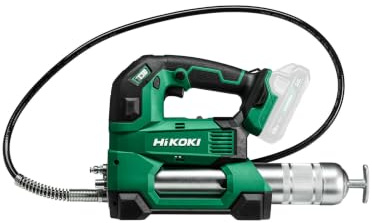 HiKOKI Akku-Fettpresse AL18DAW4Z, 18 V, 690 bar, 400g Kartusche, LED | Ohne Akku und Lader, 1200 mm Schlauch, 2 Stufen, 297 ml/min, 10 Stufen Regler, 4.1 kg, 3 Wege Befüllung, Schultergurt