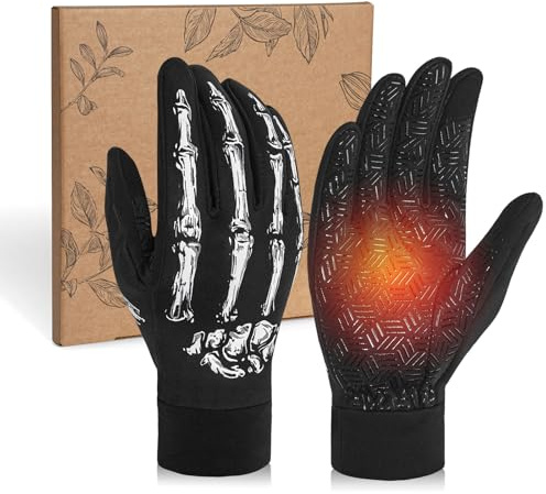 RIGWARL Winterhandschuhe Herren Damen, wasserdichte Touchscreen Fahrradhandschuhe Herren, Thermohandschuhe Winddicht Handschuhe Damen für Reiten Laufen Motorrad Wandern Radfahren, Spazieren