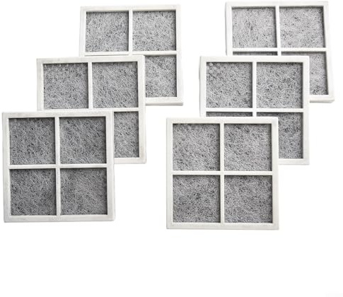 Yhenlovtt Filtro dell'aria a carbone attivo per frigorifero compatibile per Adq73214402 Plus Adq73334008 Lt120f per Kenmore 469918 6 pezzi modelli Lg con confezione