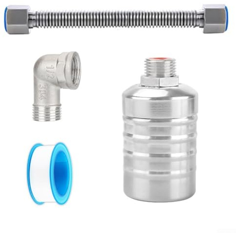 Automatische Wasserstandskontrolle aus Edelstahl für Präzisions-Schwimmer-Mechanismus für Wassertank, Teich oder Aquarium, Überlaufschutz (B)