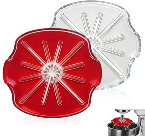 2Pcs 6-Wire Kitchen Aid Whisk Scraper, Splatter Guard for Mixers, Blender Cream Scraper Accessory for Kitchen Gadget 4.5qt 5qt Tilt-Head Mixers, Mixer Accessories