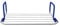 JVL Folding Clothes Radiator Drying Airer, Plastic/Metal, White