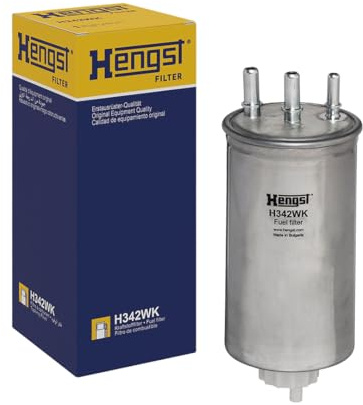 HENGST - Kraftstofffilter H342WK - Hochwertiger Kraftstoff-Leitungsfilter für KFZ - Entfernt Staub und Schmutz aus Otto- oder Dieselmotoren - Schützt das Einspritzsystem