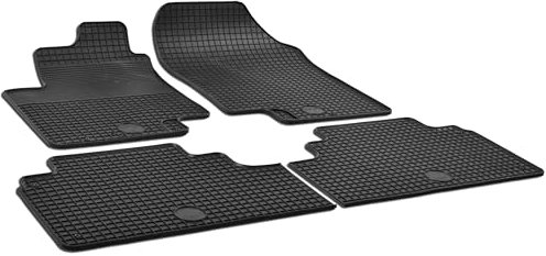 WALSER DirtGuard Gummi Fussmatten Auto für Hyundai ix20 11/2010-Heute, Kia Venga (YN) 02/2010-Heute, 100% passgenaue Auto Fußmatten, robuste Universal Fußmatte Auto, Gummimatten Auto