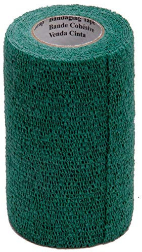 3M VETRAP SELF ADHESIVE BANDAGING TAPE 4 X 5 YARD ROLL ALL COLORS (Hunter Green) by 3M