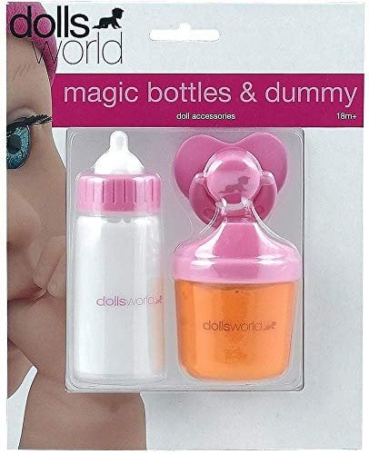 DOLLSWORLD from Peterkin | Magic Bottles & Dummy | Includes magic milk bottle, magic juice bottle and dummy | Dolls & Accessories | Ages 3+