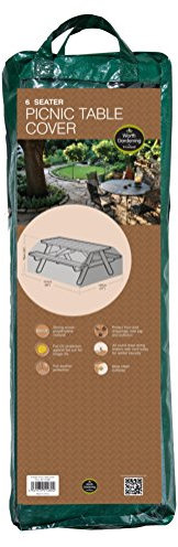 6 Seater Picnic Table Cover Garden Furniture Polyethylene Green