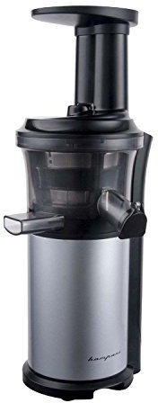 Bompani BOJ01IA/E Estrattore di succo a freddo di frutta e verdura, a bassa velocità, Inox, con motore silenzioso, facile da pulire