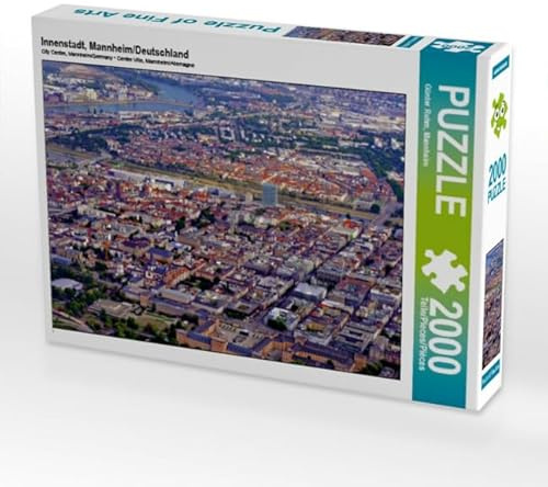 CALVENDO Puzzle Innenstadt, Mannheim/Deutschland 2000 Teile Puzzle quer | Lege-Größe cm Foto-Puzzle für glückliche Stunden