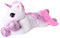TE-Trend XXL Einhorn Kuscheltier 130cm weiß - Regenbogen Schweif und Glitzerhorn, EIN ideales Riesen Plüschtier für liebevolle Momente