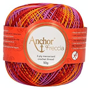 Anchor 4787006-09461 Häkelgarne, 100% Baumwolle, 9461, Stärke 6, 88 Gramm