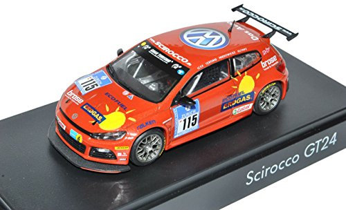 Norev Volkwagen Scirocco GT24 24H Nürburgring CNG Gas Rot Nr 115 1/43 Modell Auto