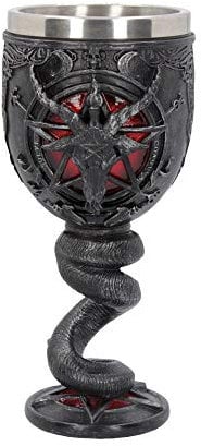 Nemesis Now B4476N9 Baphomet Kelch, 16 cm, Harz mit Edelstahl