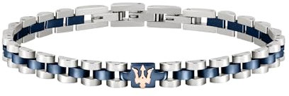 Maserati Jewels Bracciale Uomo, 21 cm, in Acciaio, PVD - JM320AST10