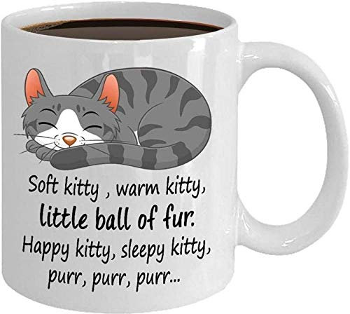 Big Bang Theory Tasse à café humoristique cadeau d'anniversaire chat chat chat amateur tasse à café café papa 325 ml Céramique -P2_301-400Ml-P1_301-400Ml