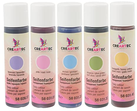 CREARTEC Seifenfarben Set Flower 5 STK 10 ml je Seifenfarbe