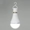 Lixada Lampadina a LED E27, ricaricabile, con batteria (lampadina per campeggio, tenda), 12 W, 450 lumen, 6000 K, bianco neutro, 1 pezzo
