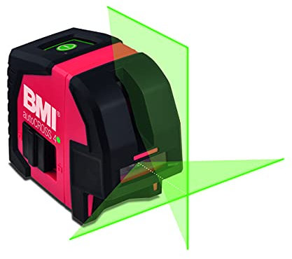BMI autocross 4-SET grüner Laser (Inhalt: Grundgerät, Empfänger, Zieltafel,4 Batterien AA, in Kunststoffbox) Nr. 654-AC4G-Set