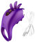 ChicLSQ Mit 360°Rotation Oral Vibrator Ring 10 Vibrationsmodi G-Spot Massage Penisringe Vibratoren FüR Sie Klitoris Penis Cock Ringe Zunge Lecken Nippel Sexspielzeug MäNner Frauen Paare（Lila）