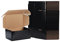EXYGLO 9x6x4 inch Cardboard Postal Boxes 25 Pack, 229x152x102 mm Black Gift Boxes for Packaging, Medium Shipping Box Mailers for Posting Mailing Small Business