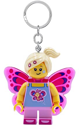 LEGO Iconic Keychain Light - Butterfly Girl - Figura alta 5,1 cm (KE171H), Rosa, Small