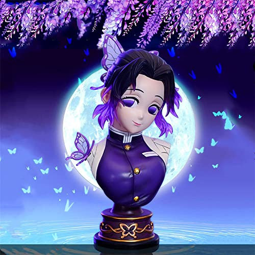 Eamily Demon Slayer Shinobu Kocho Figur, 15 cm, Shinobu Kocho Büste Statue, Spielzeug, Cartoon, PVC-Figur, Modell, Sammlerstück Spielzeug für Anime-Fans