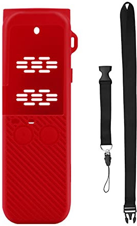 JLANDA Weiche Silikonhülle for DJI Pocket 2 Schutzhülle Gehäuse Haut Soft Shell Objektivdeckel Handheld Gimbal Kamera Zubehör (Color : A Set small red)