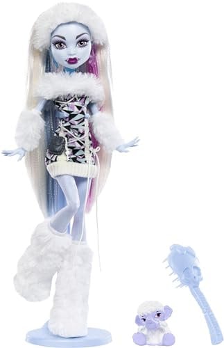 Monster High Booriginal Creeproduction Puppe, Abbey Bominable Collectible Reproduction with Doll Stand, Diary & Pet