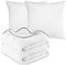 Waidmeister 4-Jahreszeiten Bettenset 135x200 4er Pack - 2X Bettdecke 135x200 4 Jahreszeiten Set mit 2X Kopfkissenkissen - Sommerdecke & Ganzjahresdecke & Winterdecke - Oeko-TEX, Allergikergeeignet