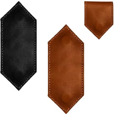 Gsrhzd Lesezeichen, Lesezeichen Magnetisch, 2 Stücke Retro-Stil Personalisiert Lesezeichen aus Leder für Buch, Unvergänglich Kreativ Lesezeichen für Kinder Leser Student Erwachsene(Schwarz+Braun)