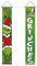 Bandera Colgante Verde de Navidad para Puerta Delantera - Letrero de Invierno para Interiores y Exteriores, Decoración de Porche, Pared para Año Nuevo