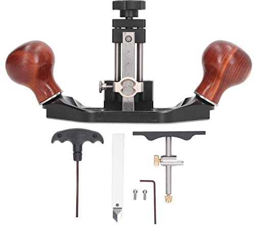 Router Plane, Pialla per la Lavorazione del Legno Regolabile Mini Pialla a Mano in Lega di Alluminio per L'industria della Carpenteria Fai-da-te