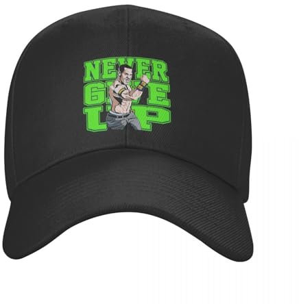 Baseball Kappe Baseball Cap Punk Cena John Never Give Up Baseballmütze Damen Herren Verstellbare Papamütze Performance Snapback Hüte