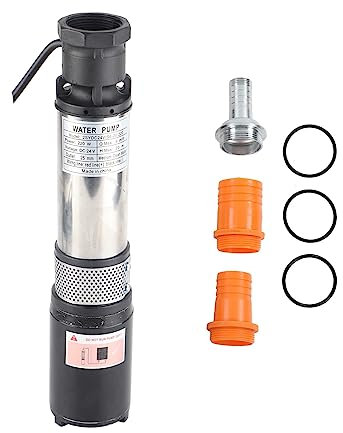 FLEXMAN Tauch Tiefbrunnenpumpe, DC Solar Wasserbooster, Große Flowly Hochhub Brunnenpumpe aus Edelstahl für Häuser, Bauernhöfe, Bewässerungsgärten