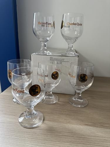 Générique Set 6 bicchieri birra Charles Quint Keizer Katel 25 cl, nuovo