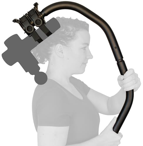 BackBadger Flex Massagepistolenhalter für schwer erreichbare Stellen, verstellbarer ergonomischer Griff, für Ganzkörper-Muskelschmerzlinderung im Rücken, Nacken, Schultern, Beinen, Füßen, kompatibel