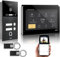 GVS - IP Video Türsprechanlage 2-Familienhaus mit Türöffner (RFID & Fingerprint), HD Kamera, 2X 10 Zoll Monitor & App - Smarte Video Türklingel mit Kamera & Gegensprechanlage (AVS5549U)