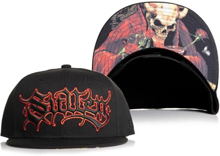 Sullen Clothing Snapback Cap Till Death Tattoo Basecap Mütze Kappe Schädel Rosen