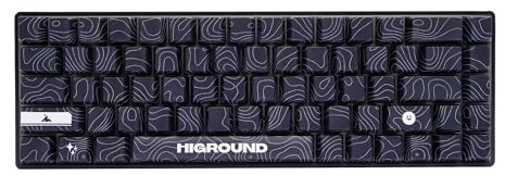 Higround Basecamp 65HE BLACKICE Clavier de jeu filaire USB à 65 % avec commutateurs magnétiques Gateron KS-37, RVB programmable, remplaçable à chaud, son crémeux Deep Thock pré-lubrifié