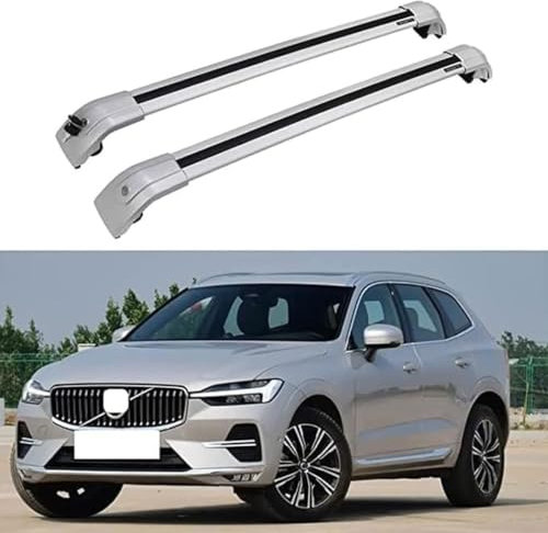 LUlude Auto Dachgepäckträger Querträger für Volvo XC60 2008-2022, Dedizierte Aluminium Querträger Gepäckträger, Dachgepäckträger Querträger