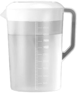 5 Liter, 1 Stück Kunststoff-Krug mit Deckel, Wasserkrugmit Griff Plastik Getränkekaraffe Tee Karaffe für Wein Kaffee Kaltes Heißes WasserKaltes Wasser, Milch, Bier Täglich Outdoor Party Trinkwasser