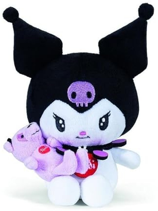 Trudi Kuromi und Freund Hector Bär | Plüsch, Geschenkidee | 15x14,5x10 cm Grosse XS | Hello Kitty and Friends | Modell 25046