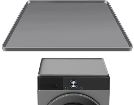 Air Conditioner Silicone Mat - Washable Under Refrigerator Mat | Mat Prevent Water Leakage | Floor Protector Mat Washing Machine Drip Tray with Raised Edge Fridge Freezer Mat Pads Carpet