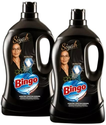 Bingo Flüssigwaschmittel für schwarze Wäsche – 2 x 4 L – Mit Farbschutz